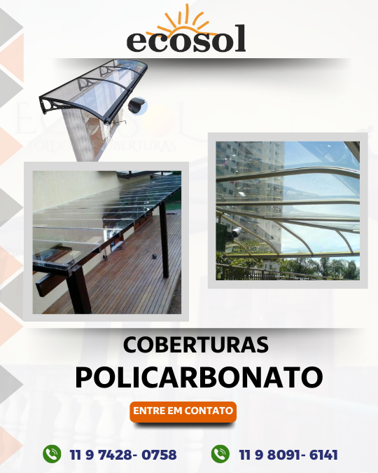 Cobertura de Policarbonato sp Cobertura de Policarbonato sp