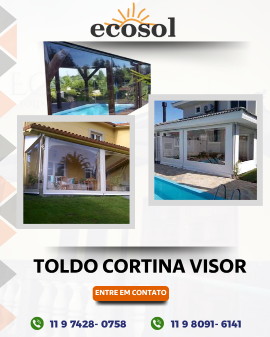 Toldo Cortina com Visor sp Toldo Cortina com Visor sp