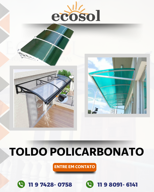 Toldo de Policarbonato na zona leste sp Toldo de Policarbonato na zona leste sp